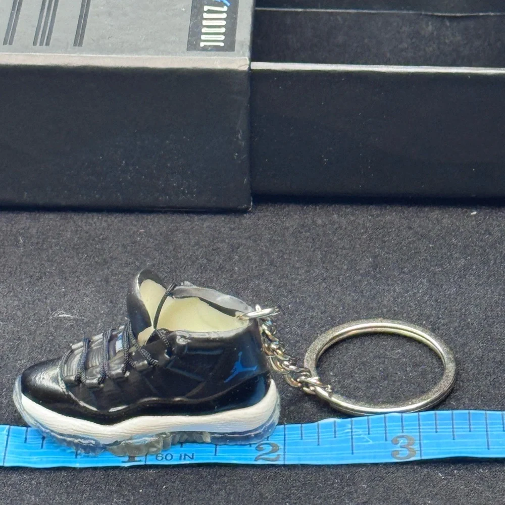 Black and Blue Sneaker Keychain